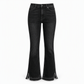 Dames hoge taille retro flare denim jeans