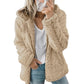 Dames hoodie met rits en zachte pluizige stof