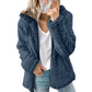 Dames hoodie met rits en zachte pluizige stof