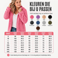 Dames hoodie met rits en zachte pluizige stof