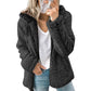 Dames hoodie met rits en zachte pluizige stof