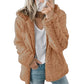 Dames hoodie met rits en zachte pluizige stof