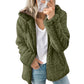 Dames hoodie met rits en zachte pluizige stof