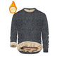 Heren-sweatshirt met ronde hals en fleecevoering 