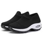 Ademende instap sneakers met sokdesign voor dames