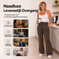 Hoge taille trekkoord cargo flare broek voor dames