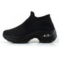 Ademende instap sneakers met sokdesign voor dames