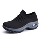 Ademende instap sneakers met sokdesign voor dames