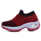 Ademende instap sneakers met sokdesign voor dames