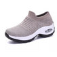 Ademende instap sneakers met sokdesign voor dames