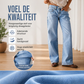 👖 Dames Hoge Elastische Wide Leg Jeans – Stretch Jeans met Wijde Pijpen, Comfortabele Pasvorm & Trendy Denim Look ✨
