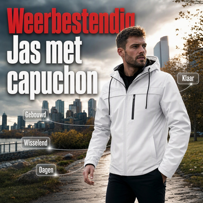 Weerbestendige jas met capuchon