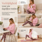 Dames gebreide top en geruite legging set