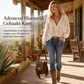 Elegant losvallende kanten blouse met lange mouwen voor dames