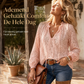 Elegant losvallende kanten blouse met lange mouwen voor dames