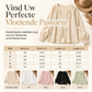 Elegant losvallende kanten blouse met lange mouwen voor dames