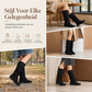 Lace-up slouchy-laarzen voor dames, kuitlengte