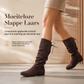 Lace-up slouchy-laarzen voor dames, kuitlengte