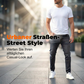 Gescheurde stretch-skinny-jeans voor heren
