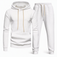 Heren Trainingspak met Capuchon en Wafelpatroon Jacquard