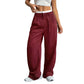 Dames hoge taille rechte broek