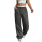Dames hoge taille rechte broek