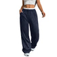Dames hoge taille rechte broek
