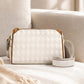 Stijlvolle crossbodytas met 3 lagen en diamantpatroon