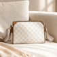 Stijlvolle crossbodytas met 3 lagen en diamantpatroon