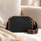 Stijlvolle crossbodytas met 3 lagen en diamantpatroon