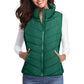 Dames gewatteerde bodywarmer met opstaande kraag