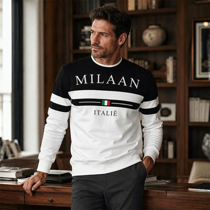 Heren Sweatshirt met Milano Italia Print