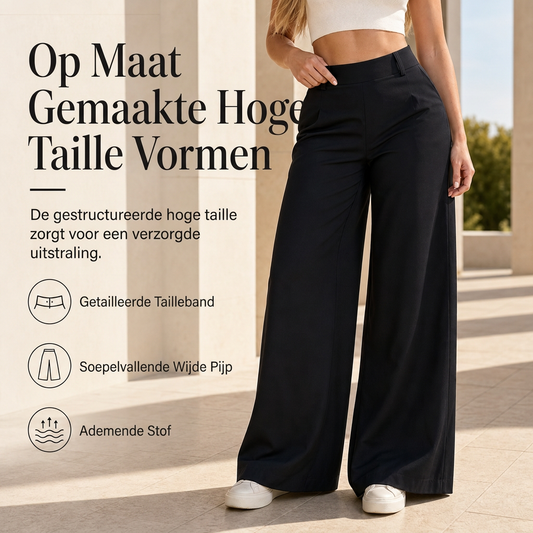 ✨ Nieuwe Collectie – Casual wide leg pantalon voor dames 👖 Hoge taille, elegante draperie & comfortabele pasvorm ✨