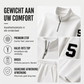 Heren casual set van pullover met halve rits en broek
