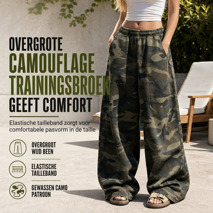 🖤 Vintage Deal ✨ Dames Wijde Trainingsbroek met Gewassen Look – Casual, Comfortabel & Trendy 👖