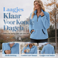 Warme plush trui met halve rits voor dames