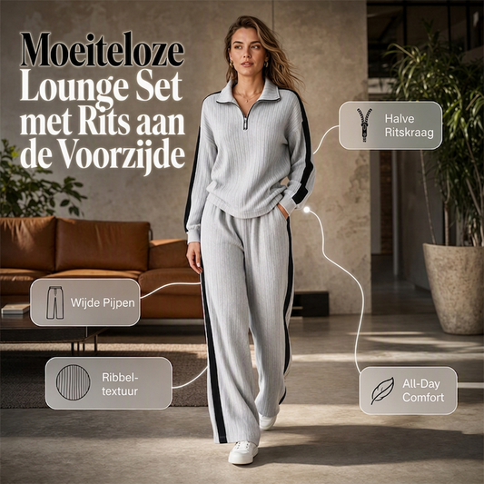 Casual sweatshirt en wijde pijpenbroek voor dames