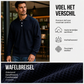 Heren Wafelgebreid Overhemd met Lange Mouwen en Kraag