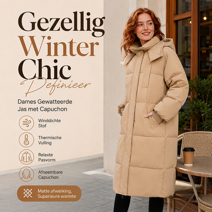 Warme losvallende dameshoodie voor de winter