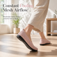 Ademende slip-ons voor dames met uitsparingen