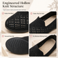 Ademende slip-ons voor dames met uitsparingen