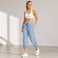 Lichtgewicht sneldrogende cropped broek voor dames