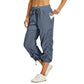 Lichtgewicht sneldrogende cropped broek voor dames