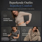 Casuele set voor dames: v-hals crop top met lantaarnmouwen en hoge taille wijde pijpen broek