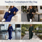 Casuele set voor dames: v-hals crop top met lantaarnmouwen en hoge taille wijde pijpen broek