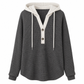 Dames-sweatshirt met capuchon en losse pasvorm