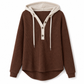 Dames-sweatshirt met capuchon en losse pasvorm