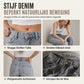 Retro high-waisted jeans met wijde pijpen voor vrouwen