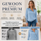Damesgebreide top met ribstructuur en asymmetrische rits