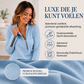 Damesgebreide top met ribstructuur en asymmetrische rits